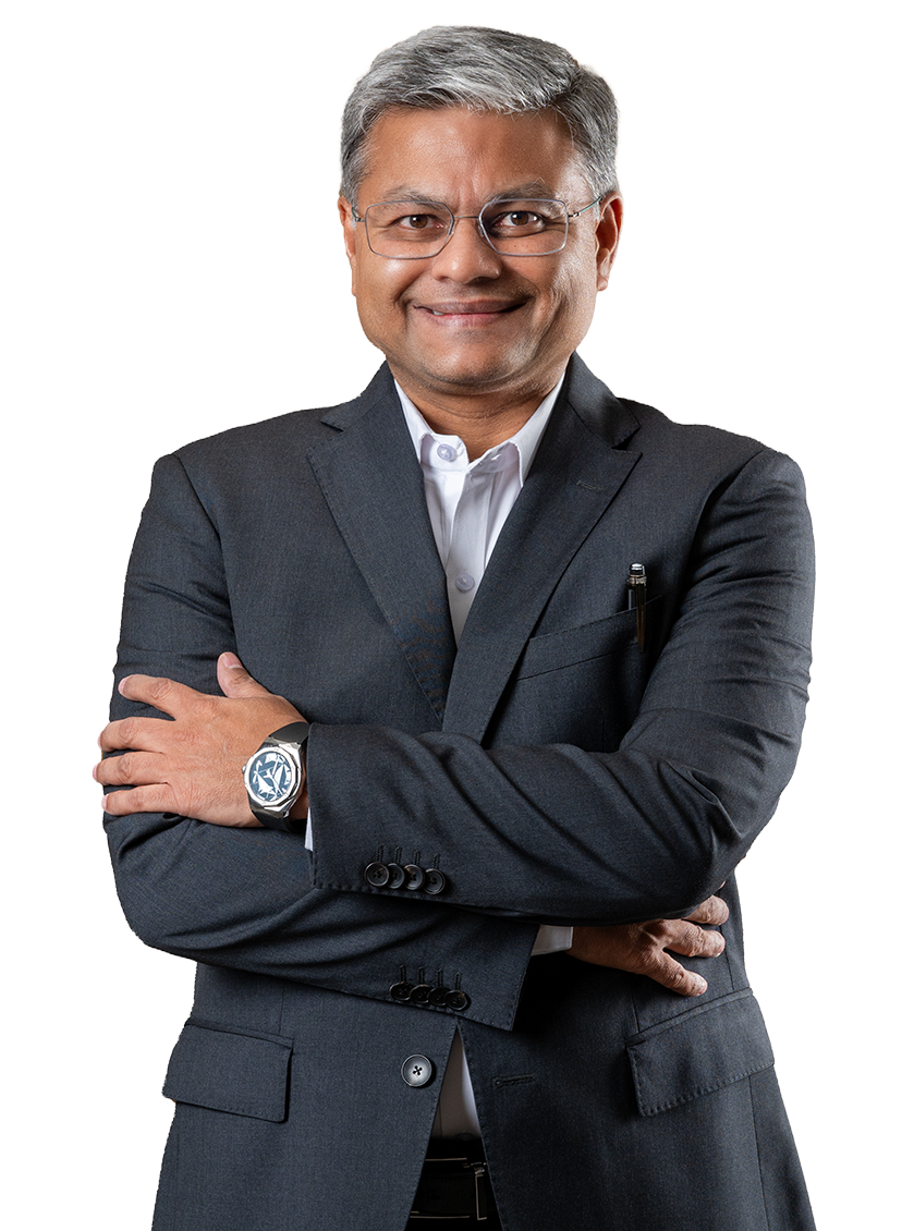 An Indian man named Rahul Rathi, dressed in a suit and tie, is the Chairman and Principal Officer of Purnartha Investment Advisers Portfolio Management Services. Rahul Rathi is also fund manager of our Portfolio Management Services. He is the fund manager of Purnartha Pratham Strategy and Purnartha Vision Strategy.